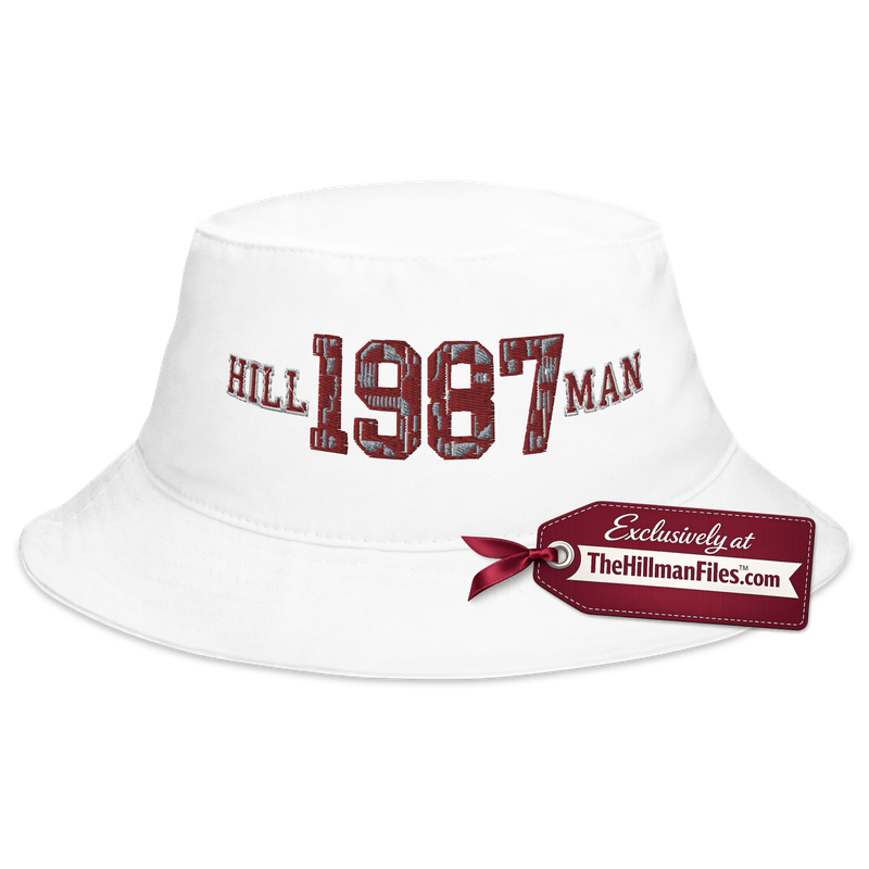 The THF Classic Embroidered Bucket Hat [White]