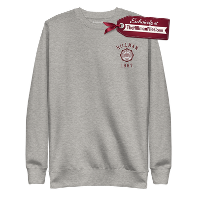 THF Embroidered Hillman 1987 Classic Sweatshirt - Design 2 [Carbon Grey or White Color Options]