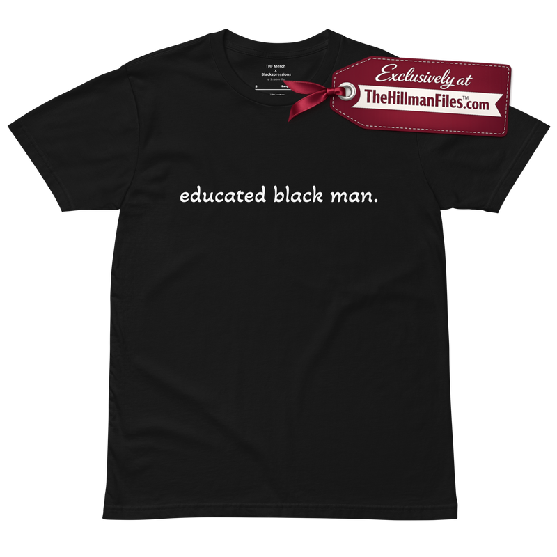 Educated Black Man Premium T-Shirt - [Black]