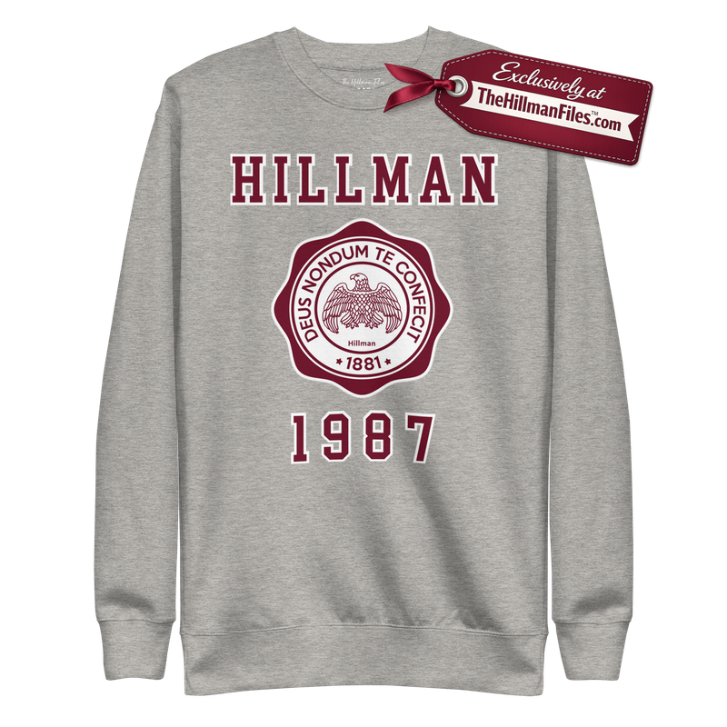 THF Hillman 1987 Basic Essentials Premium Sweatshirt - Design 3 [ Black or Grey Color Options]