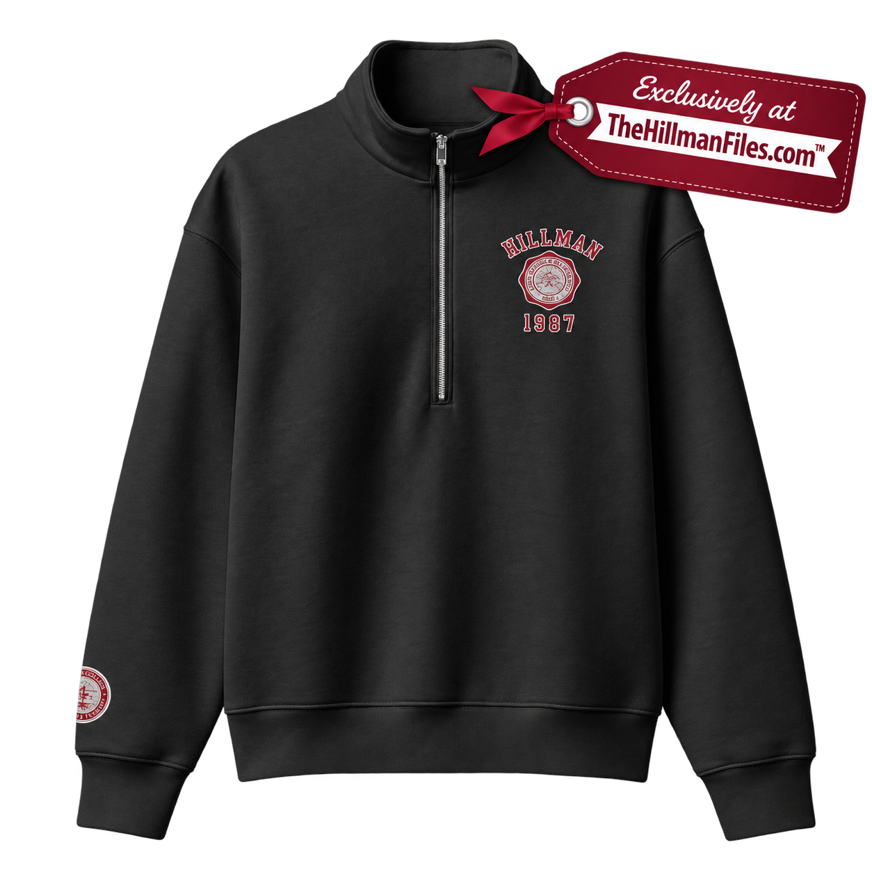 Hillman 1987 Embroidered Unisex Quarter Zip
