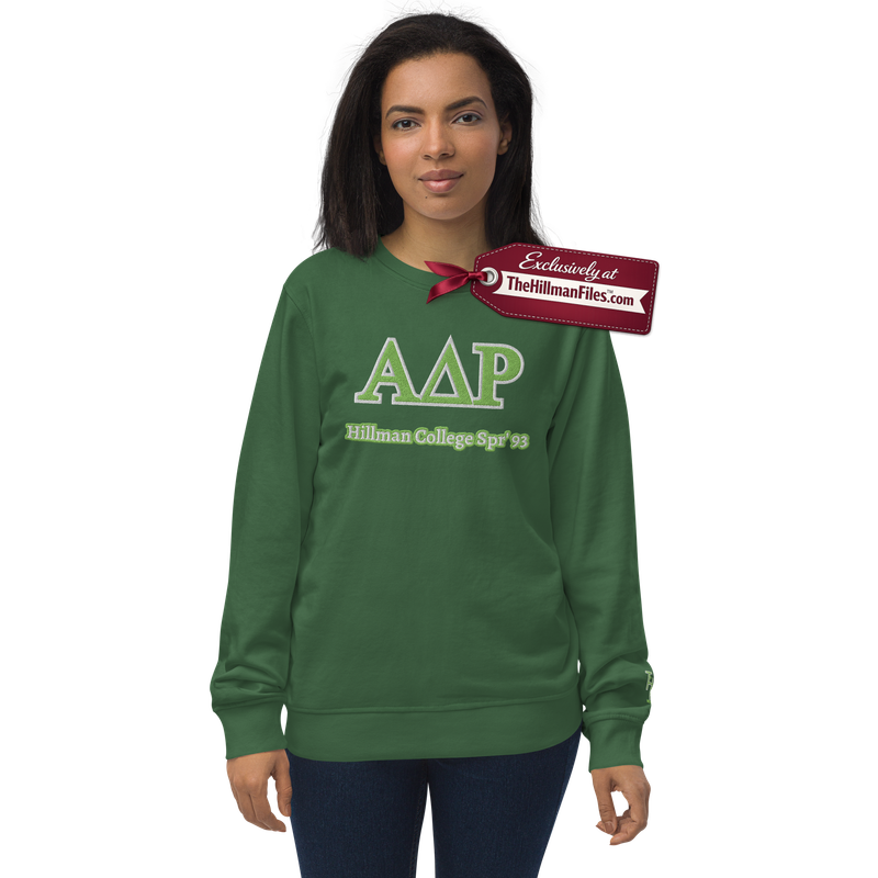 THF Embroidered Sorority Organic Sweatshirt - Design 2 [Green]