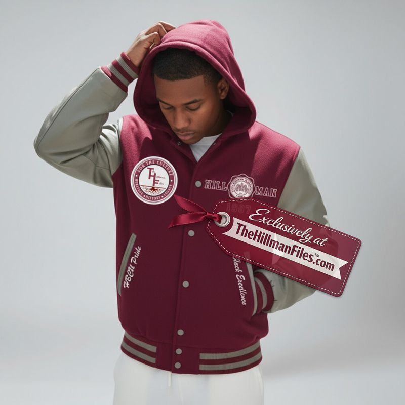 KSF Designs x the hillman Files HOODED Varsity Jacket [CUSTOM ORDER PERIOD OPENS 10/20/26]