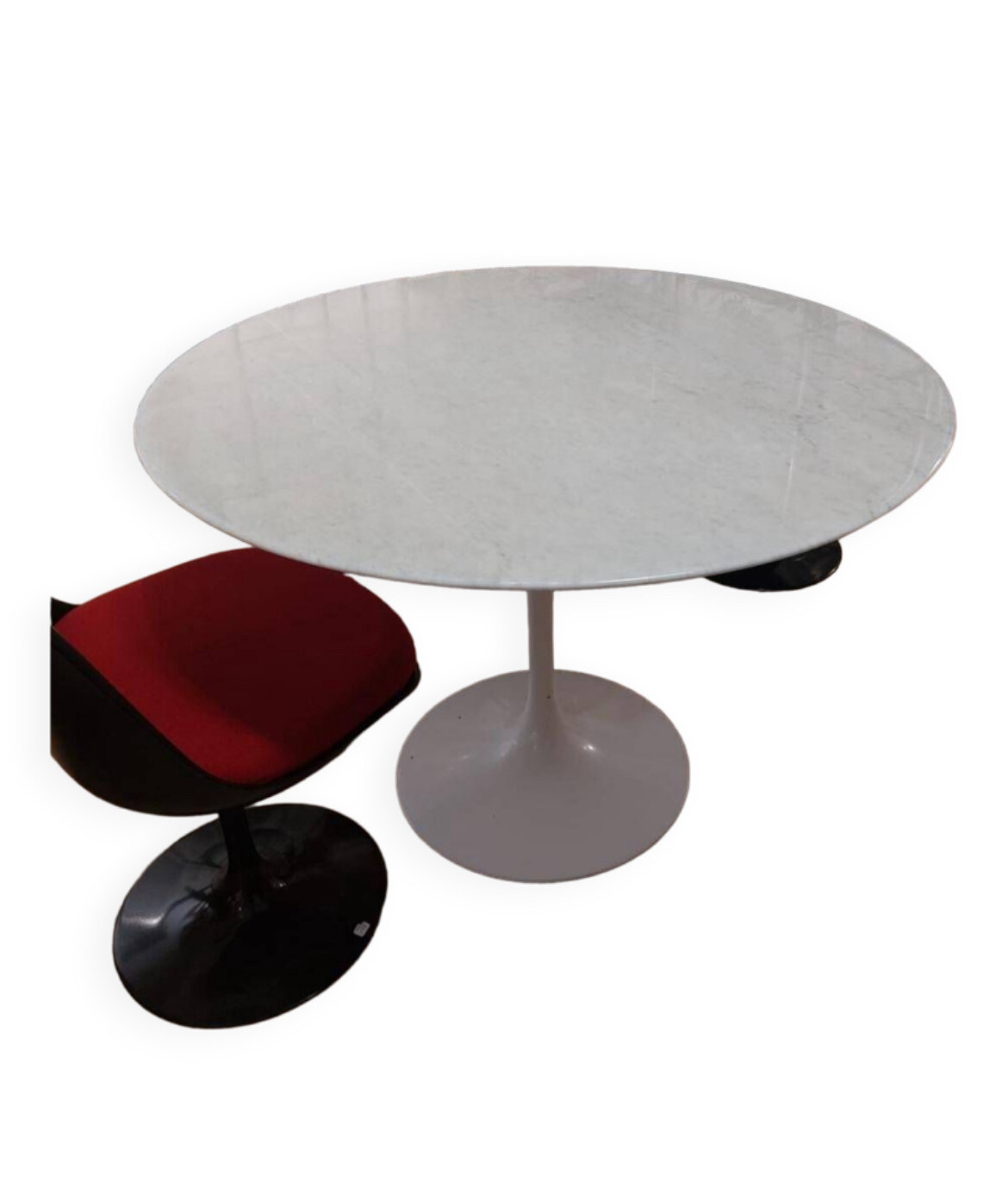 Table Knoll marbre calacatta blanc