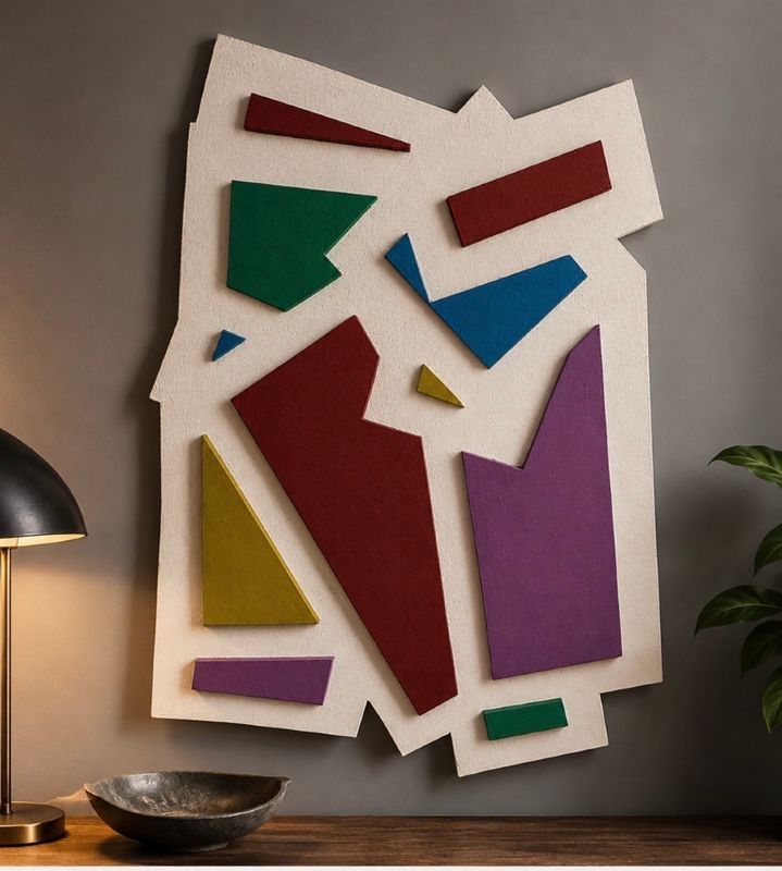 Christian de Cambiaire – Composition abstraite texturée en relief