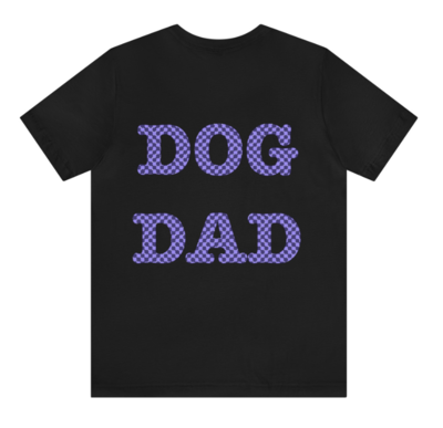Trippy Purple Checkers Dog Dad - Matching
