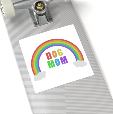 Rainbow Dog Mom Sticker