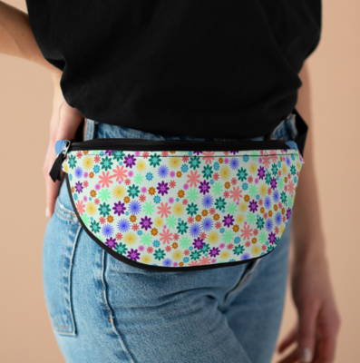 Spring Floral Dog Mom Fanny Pack - Matching