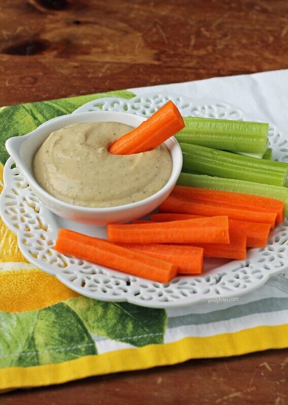 hummus and veggies