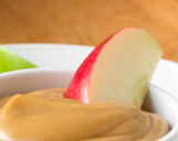 Apple with peanut butter