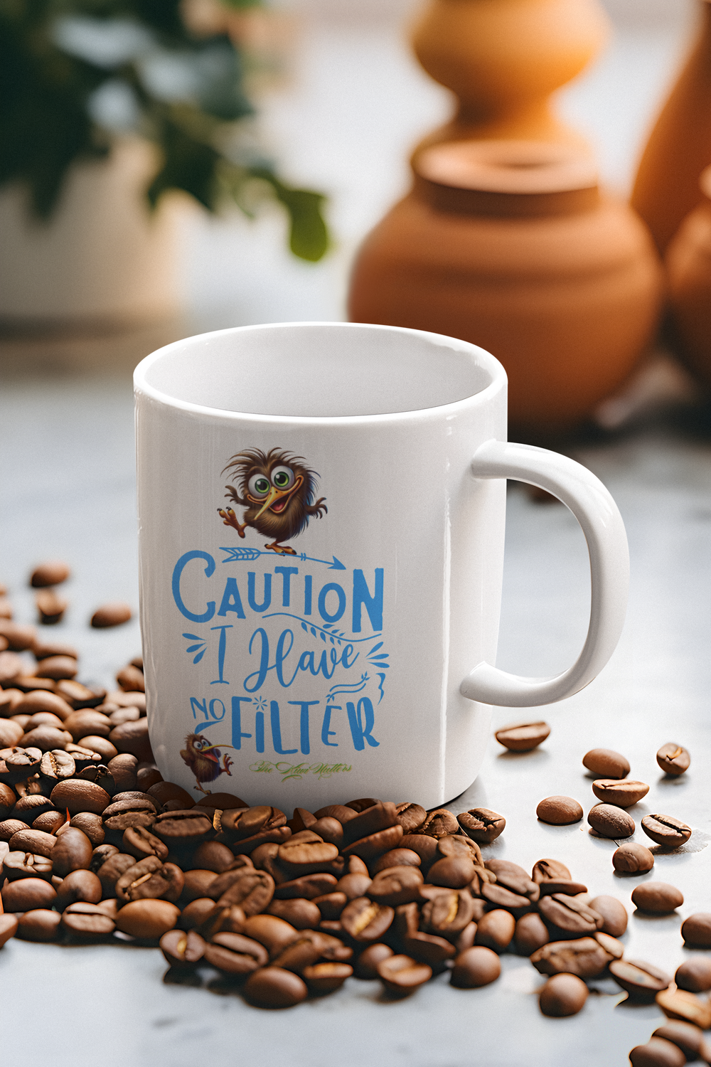 Coffee Mug T.K.N    Caution I have No Filter