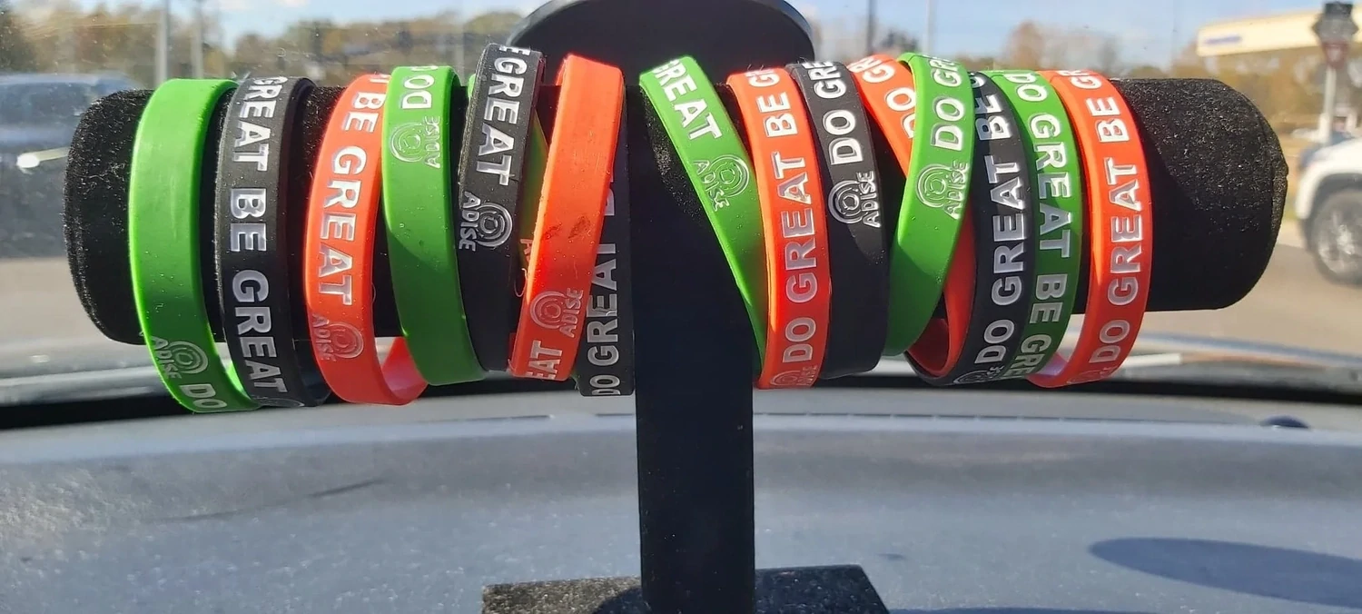 #DOGREATBEGREAT Wristbands