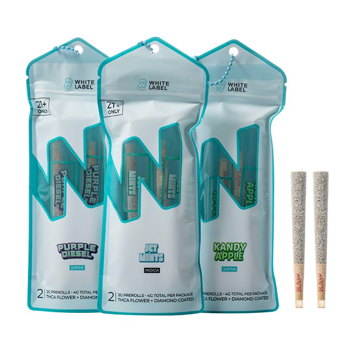 White Label - Diamond Coated - THCA - Preroll  - 2G