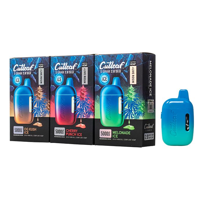 Cutleaf 2.0 Hemp + Live Rosin Ice Disposable 5gm