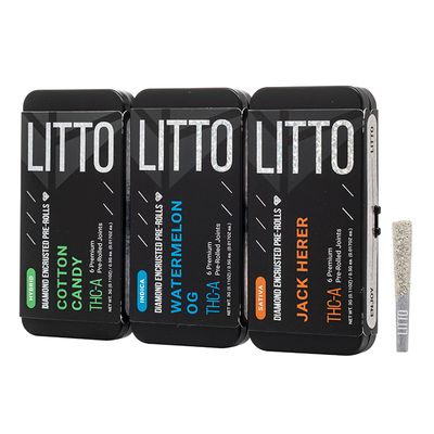 LITTO Diamond Encrusted Pre Rolls 3G / $28.99