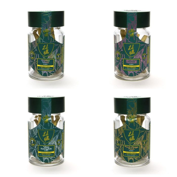Hidden Hills Lil Hills Live Resin Thc Prerolls - 3.5 Gram - 7 Counts Per Jar