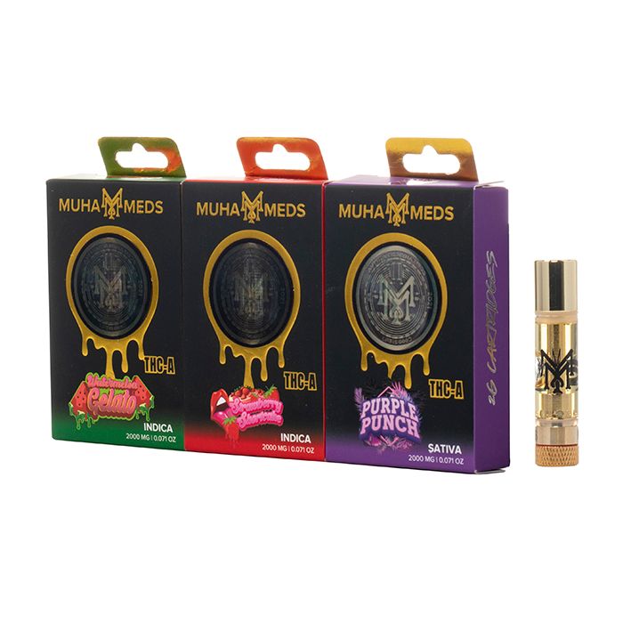 Muha Meds THC-A Cartridge 2G $24.99