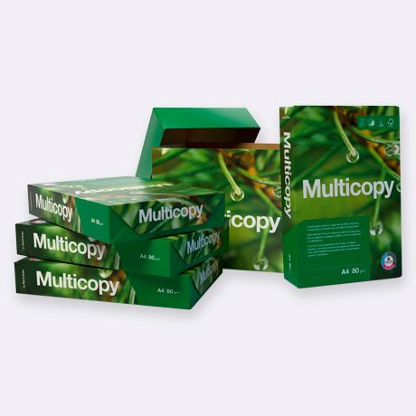 Papel Multicopy A4 80GR 500 Hojas por paquete. CIE 168