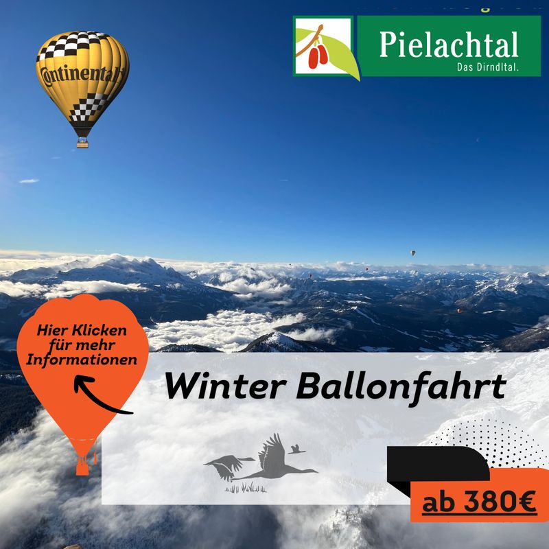 Winter Ballonfahrt