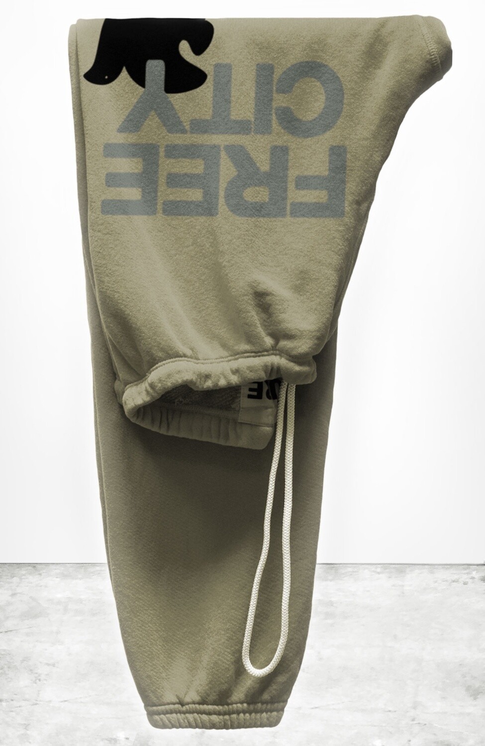 Free City  Superfluff Lux OG Sweatpant, Color: Wet Sand, Size: XS