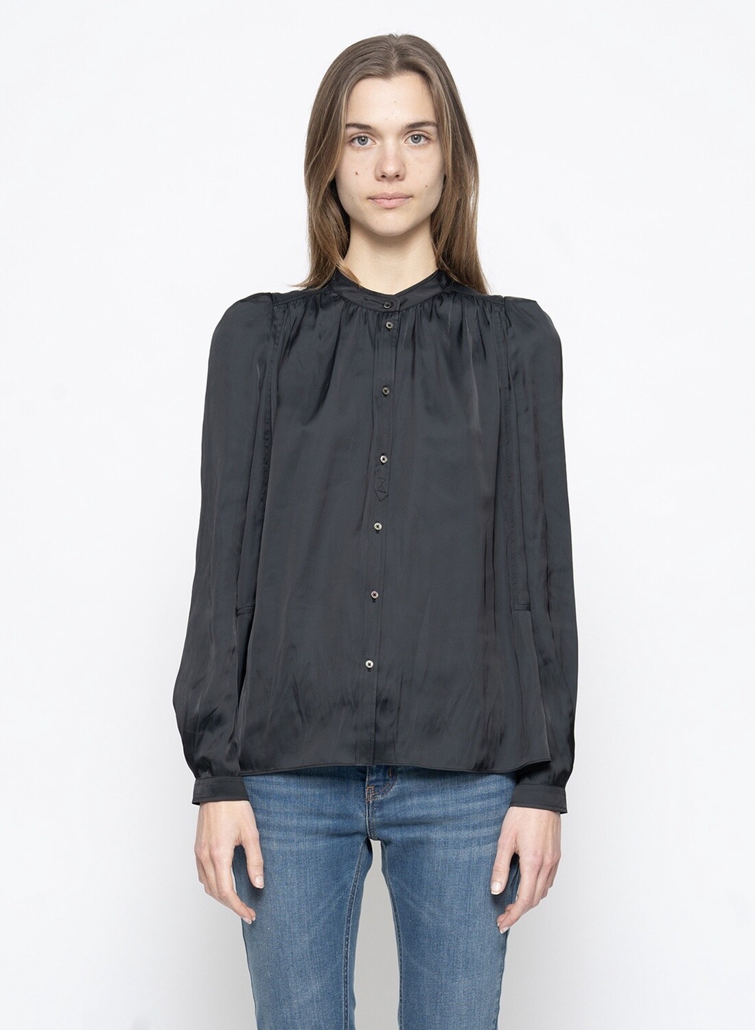 Zadig &amp; Voltaire Tchin  Blouse in Noir