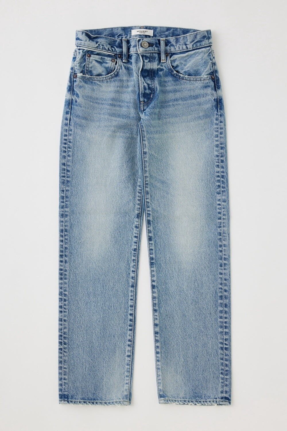 Moussy Vintage Joelton Straight-Low Jean, Colour: Light Blue, Size: 25