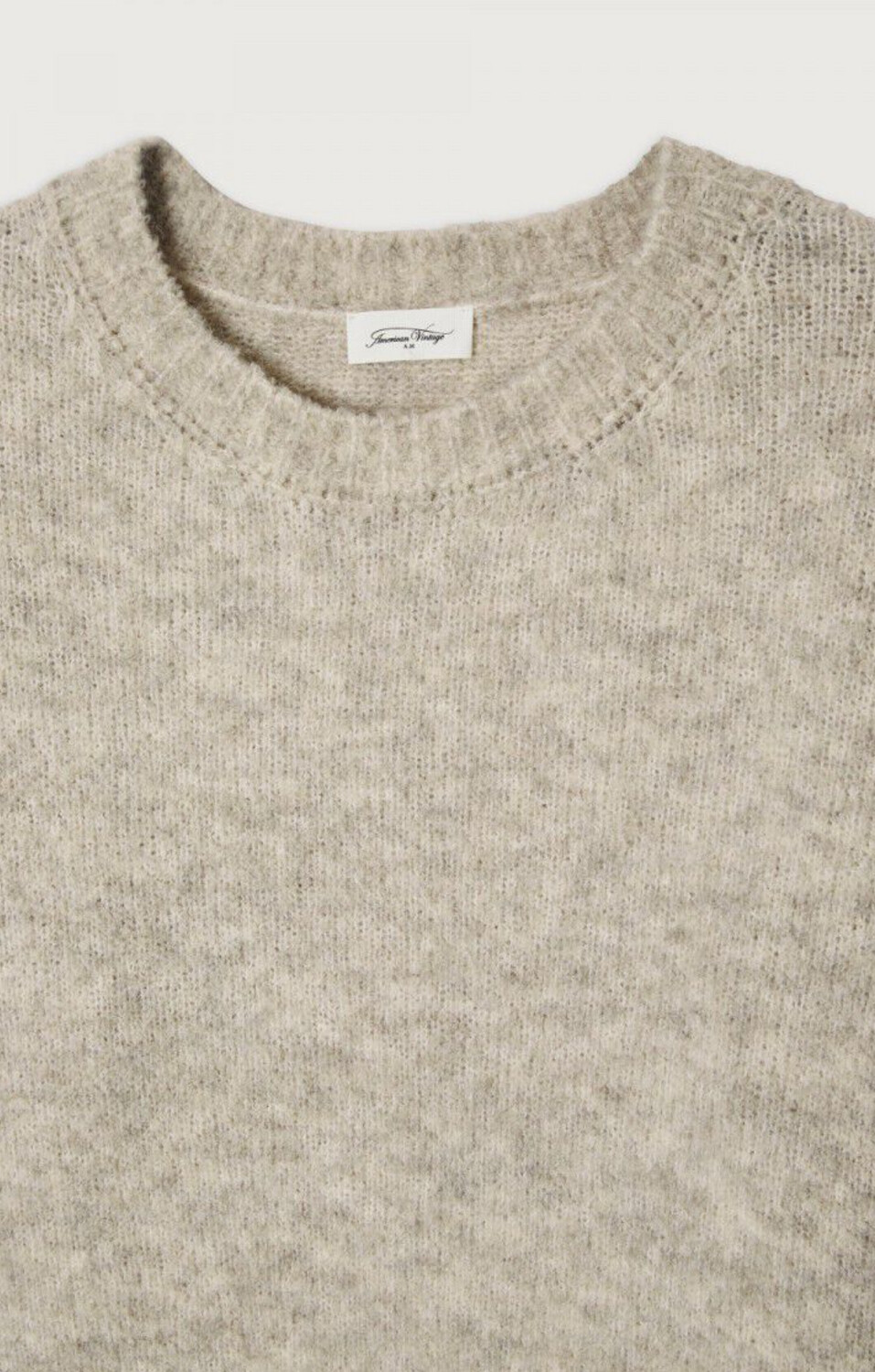 American Vintage Collar Crop Sweater