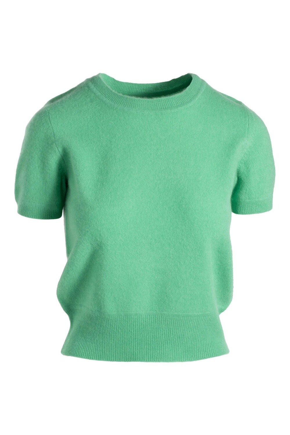 Naadam Cashmere Short Sleeve Cropped Pullover
