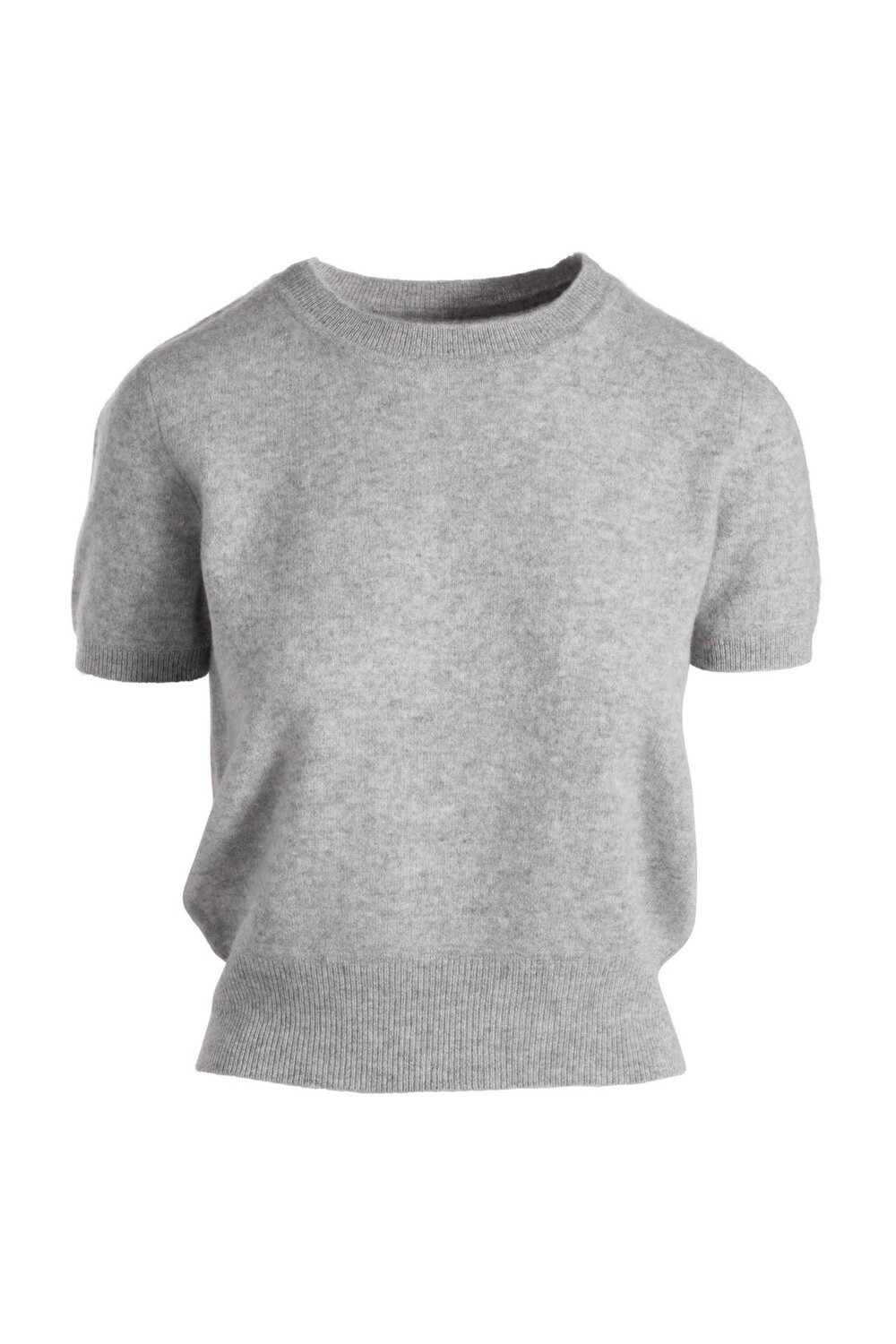 Naadam Cashmere Short Sleeve Cropped Pullover
