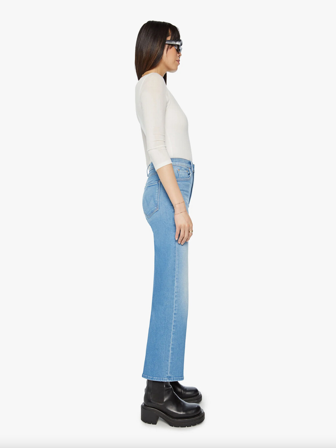 Mother The Rambler Zip Ankle Jean in Going Dutch