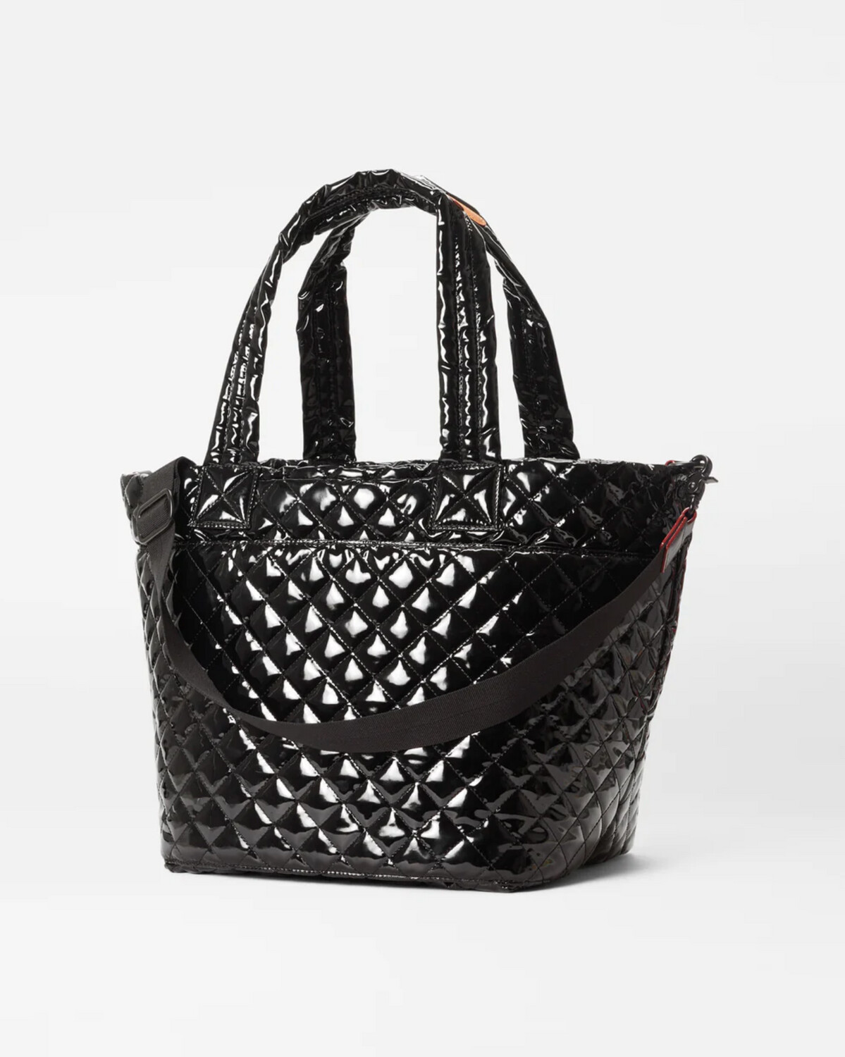 MZ Wallace Medium Metro Tote Deluxe in Black Lacquer