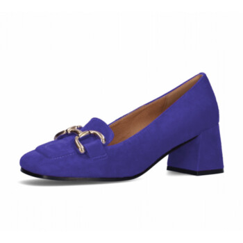 Bibi Lou Valencia Suede Loafers in Electric Blue