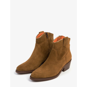 Penelope Chilvers Cassidy Suede Cowboy Boot in Tan