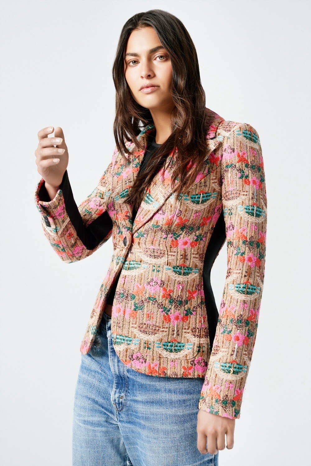 Smythe Jacquard Patch Pocket Tux Blazer