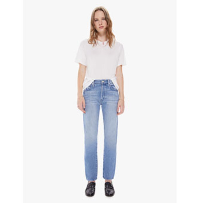Mother High Waisted Hiker Hover Jean in Herbal Remedy