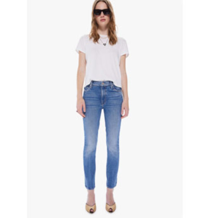 Mother The Mid Rise Dazzler Ankle Jean