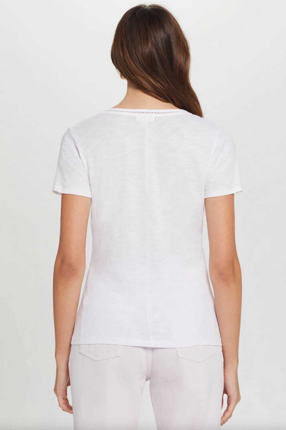 Goldie Honor Embroidered V-Neck Tee