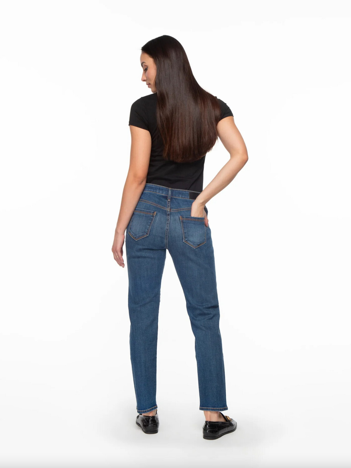 Parker Smith Boyfriend Jean in Mercury