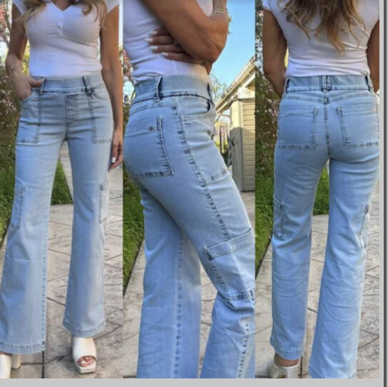 Bevy Flog Rose Light Denim Jean, Color: Lt. Denim, Size: 24