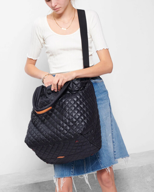 MZ Wallace Large Metro Tote Deluxe in Black