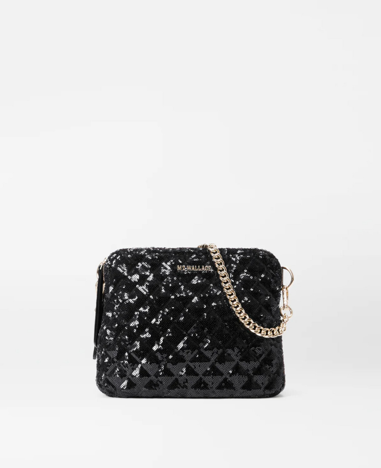 MZ Wallace Madison Crossbody in Black Sequin