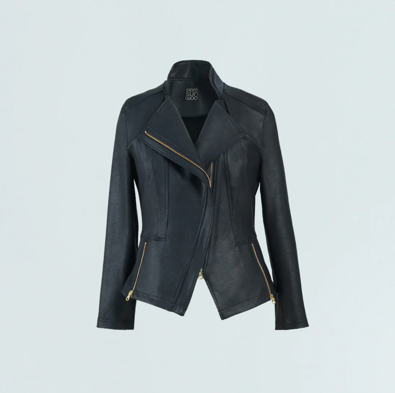 Clara SunWoo Liquid Leather Moto Jacket