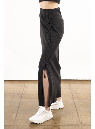 Elaine Kim Yasmine Maxi Skirt, Color: Black, Size: P