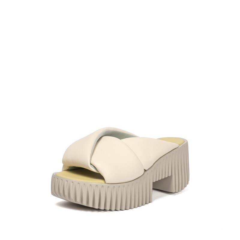 4ccccees Plia Anda Platform Sandals in Ivory