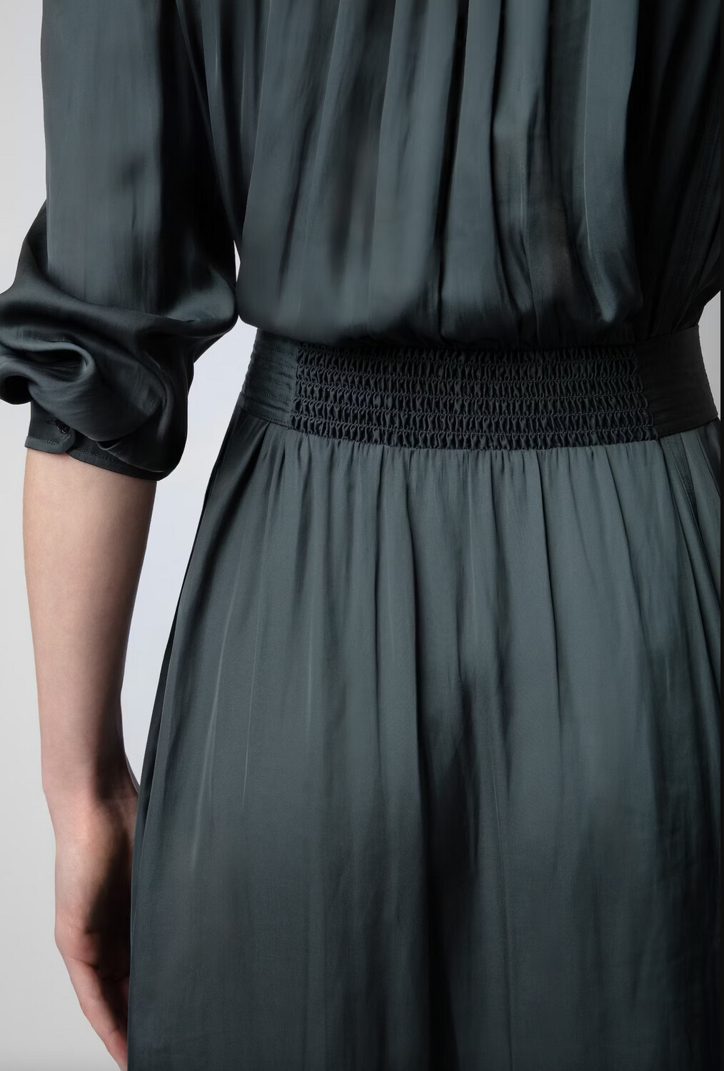 Zadig &amp; Voltaire Ritchil Satin Maxi Dress in Black
