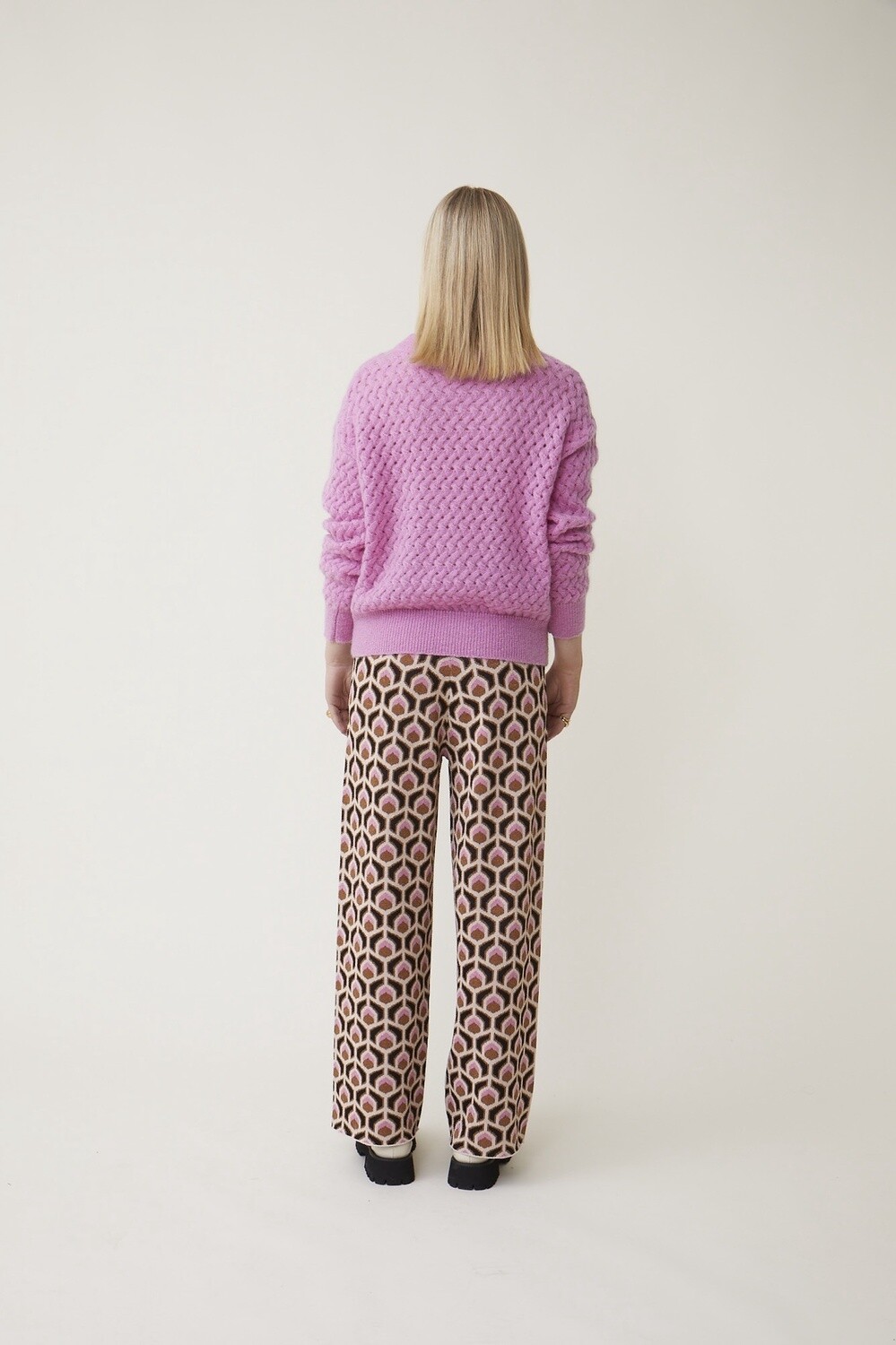 Suncoo Philar Sweater in Rose, Color: Rose, Size: 0