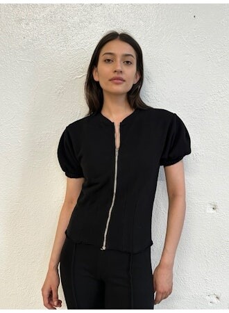 NSF Claude Corset Zip Up Sweatshirt