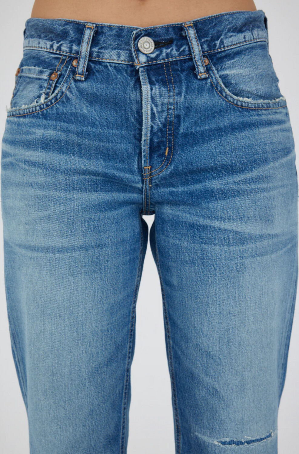 Moussy Whitmar Straight Low-Rise Jean