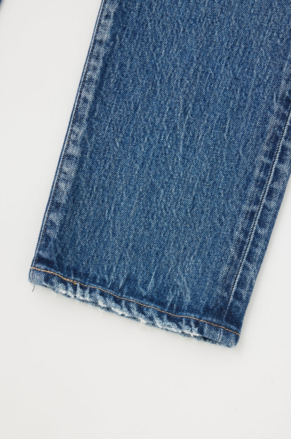 Moussy Mallard Slim Straight Jean in Dark Blue Wash
