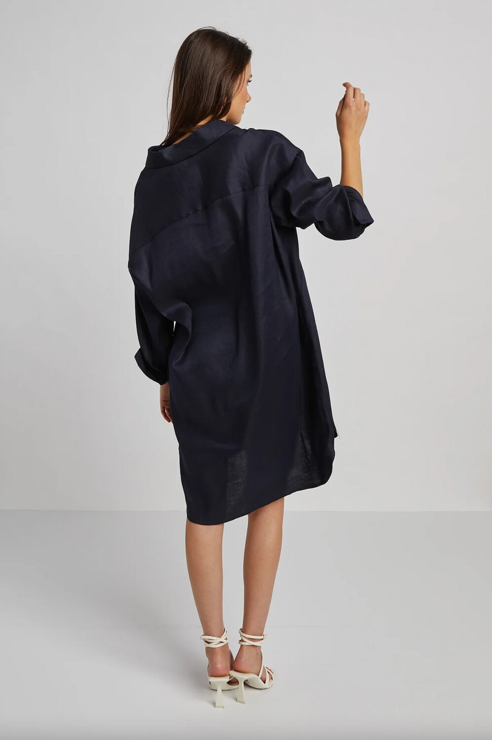 Adroit Kyoko Pullover Dress in Navy